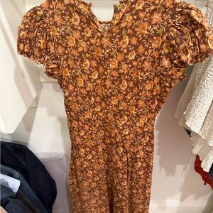 Doen Autumn Floral Long Sleeve Dress